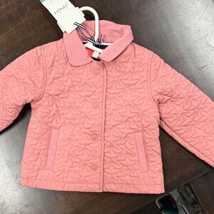NEW Joules Pink Quilted Kids Jacket